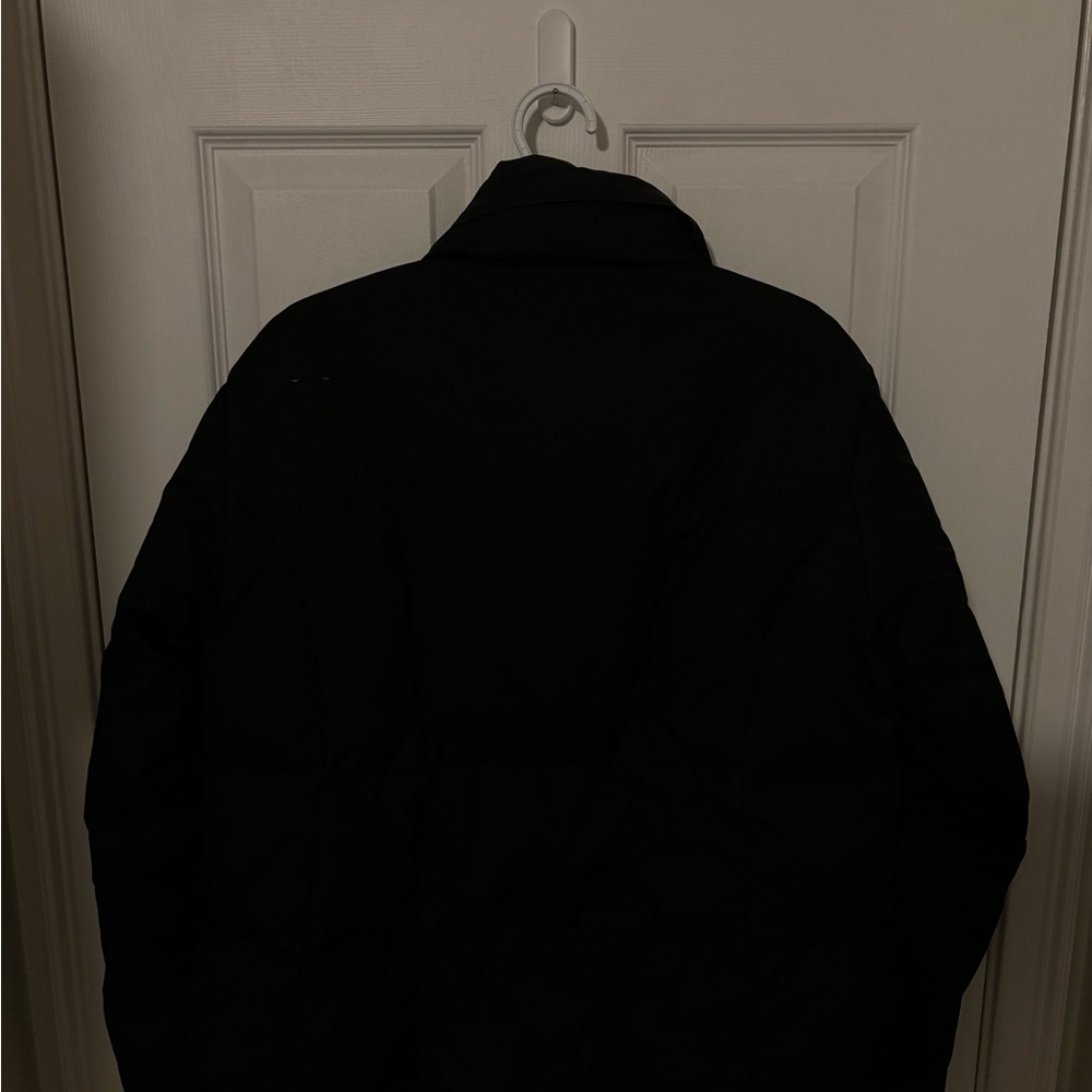 DKNY Black Down Puffer Jacket Women’s Size 14 Quilted Winter Coat - Picture 4 of 6